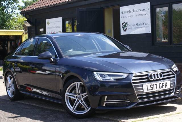 Audi A4 2.0 TDI 190 S Line 4dr S Tronic Saloon Diesel Moonlight Blue Metallic