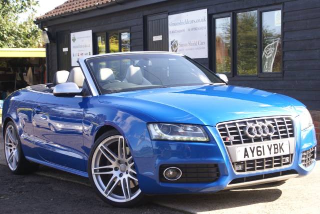 Audi A5 3.0 S5 Quattro 2dr S Tronic Convertible Petrol Sprint Blue Pearlescent