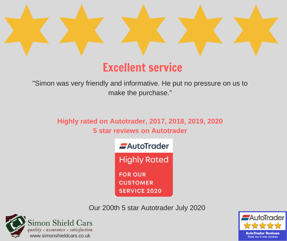 200th 5 star review for Simon Shield Cars