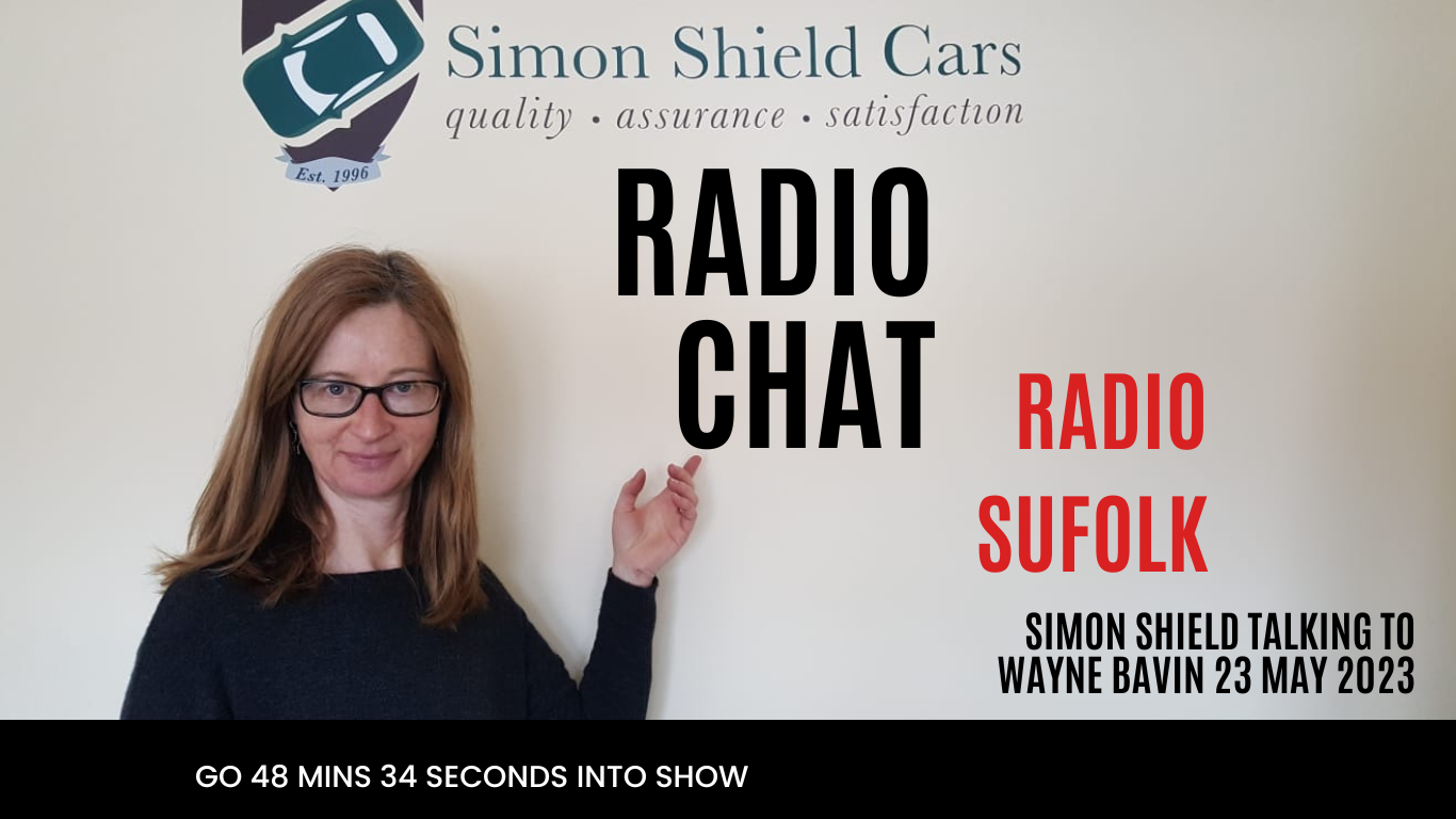 Simon talks to Wayne Bavin on Radio Suffolk used cars