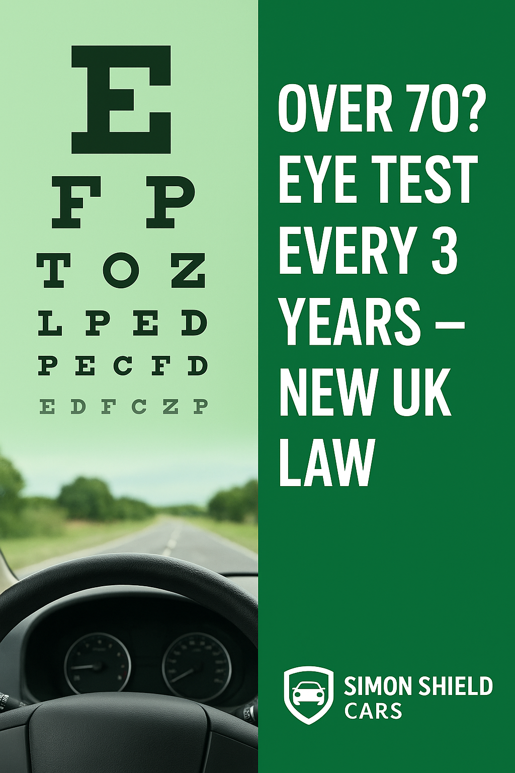 New Law: Over 70s Drivers to face regular eye tests