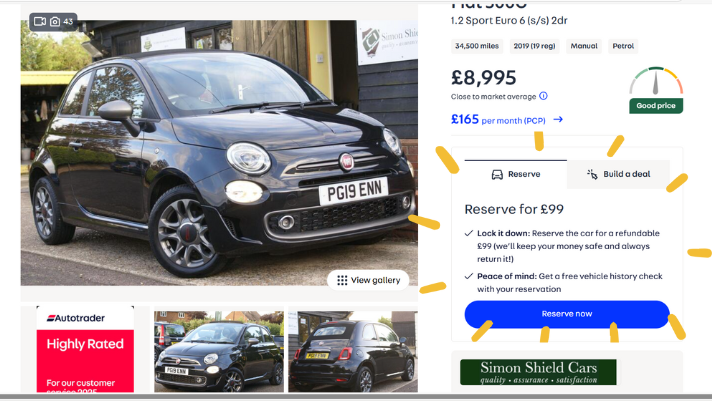 Reserve Your Next Used Car Online with Simon Shield Cars on AutoTrader