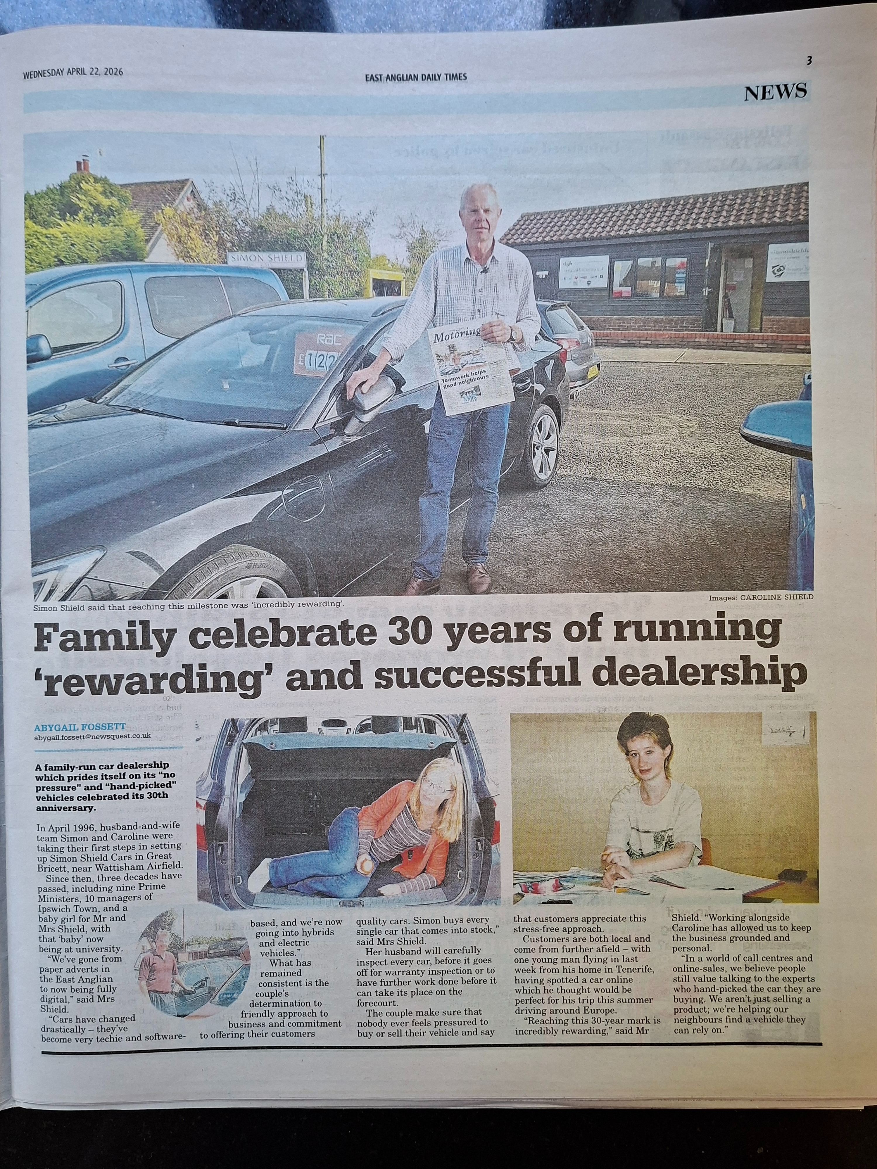 simon shield cars 30th anniversary eadt feature
