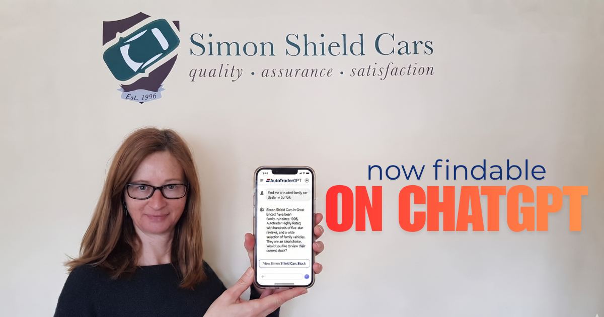 AI Search Now Recommends Simon Shield Cars | Suffolk